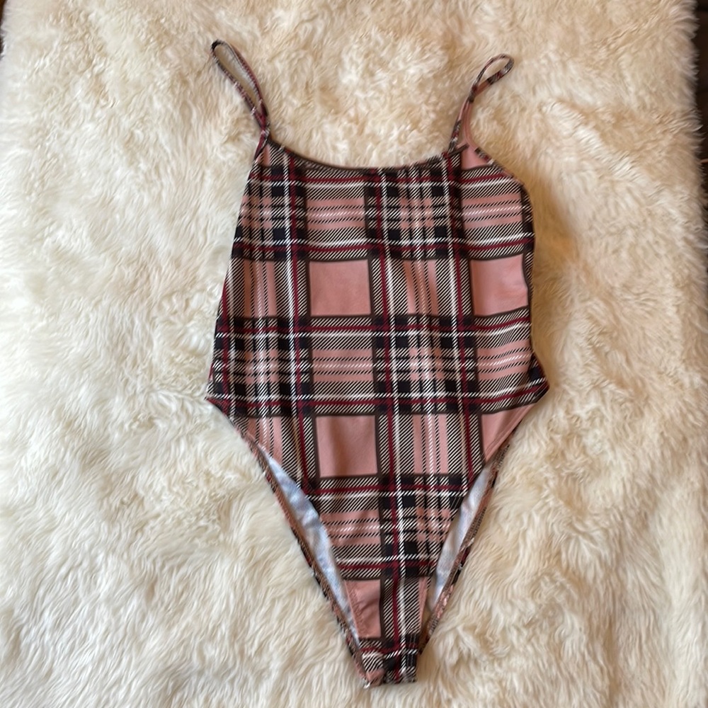 Plaid SHEIN body suit Size Medium